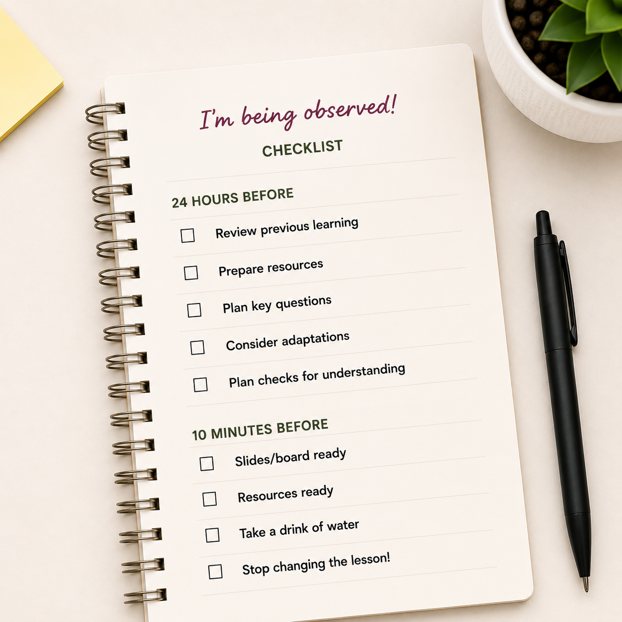 Trainee Teacher survival kit